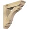 Ekena Millwork Merced Traditional Rough Sawn Bracket w/ Offset Brace, Douglas Fir, 6"W x 22"D x 22"H BKT0604X22X22MRC01RDF - alternate 1